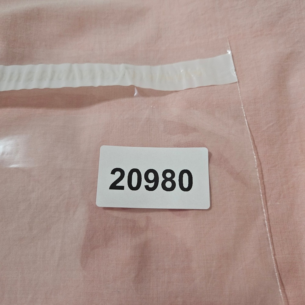 J.Crew Womens Pink Cotton Ruffle Tie Sleeve Blouse Top Medium Keyhole Back - Picture 10 of 10